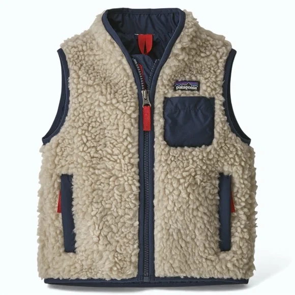 Patagonia Toddler Retro-X Sherpa Fleece Vest 4T - Cozy Winter Outdoor Layer - Picture 1 of 6